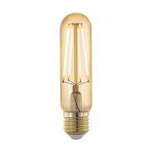 Лампа светодиодная филаментная диммируемая Eglo E27 4W 1700К золотая 11697