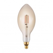 Лампа светодиодная диммируемая филаментная Eglo E27 4W 2200K янтарная 12591
